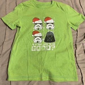 Target Boys Green Size 6 Star Wars Christmas Shirt